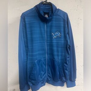 🏈🔥🦁Detroit Lions NFL Authentic Full Zip Jacket EUC
